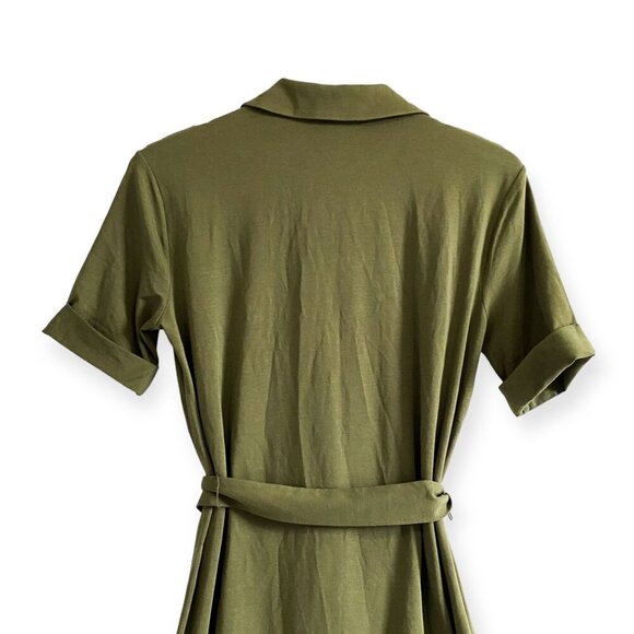 Joie Jadallah moss green ponte dress, size XS, New with tag - Picture 8 of 11